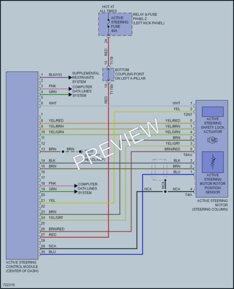 2020 Audi A8L Electronic Power Steering wiring diagram preview