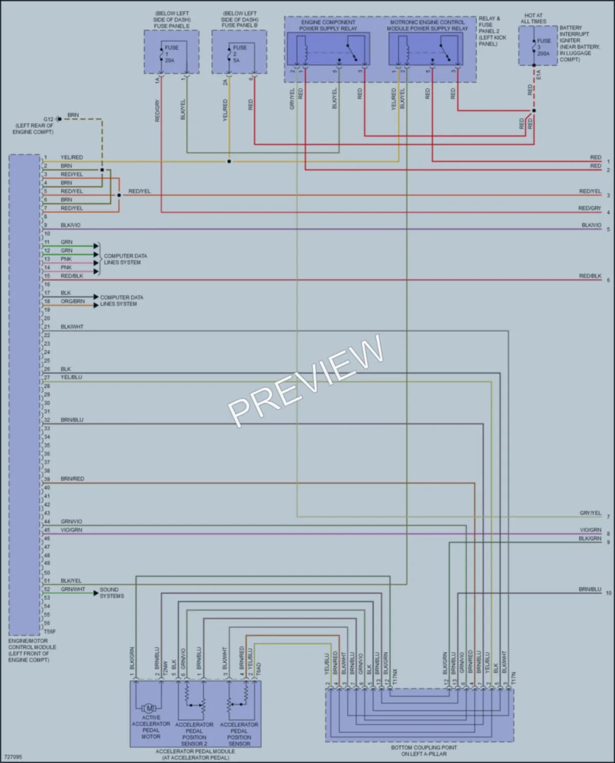 2020 Audi A8Le Engine Performance wiring diagram preview