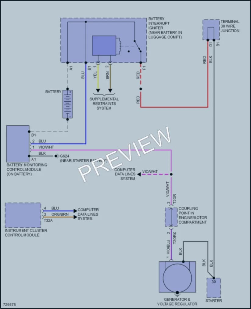 2020 Audi A8Le Starting Charging wiring diagram preview