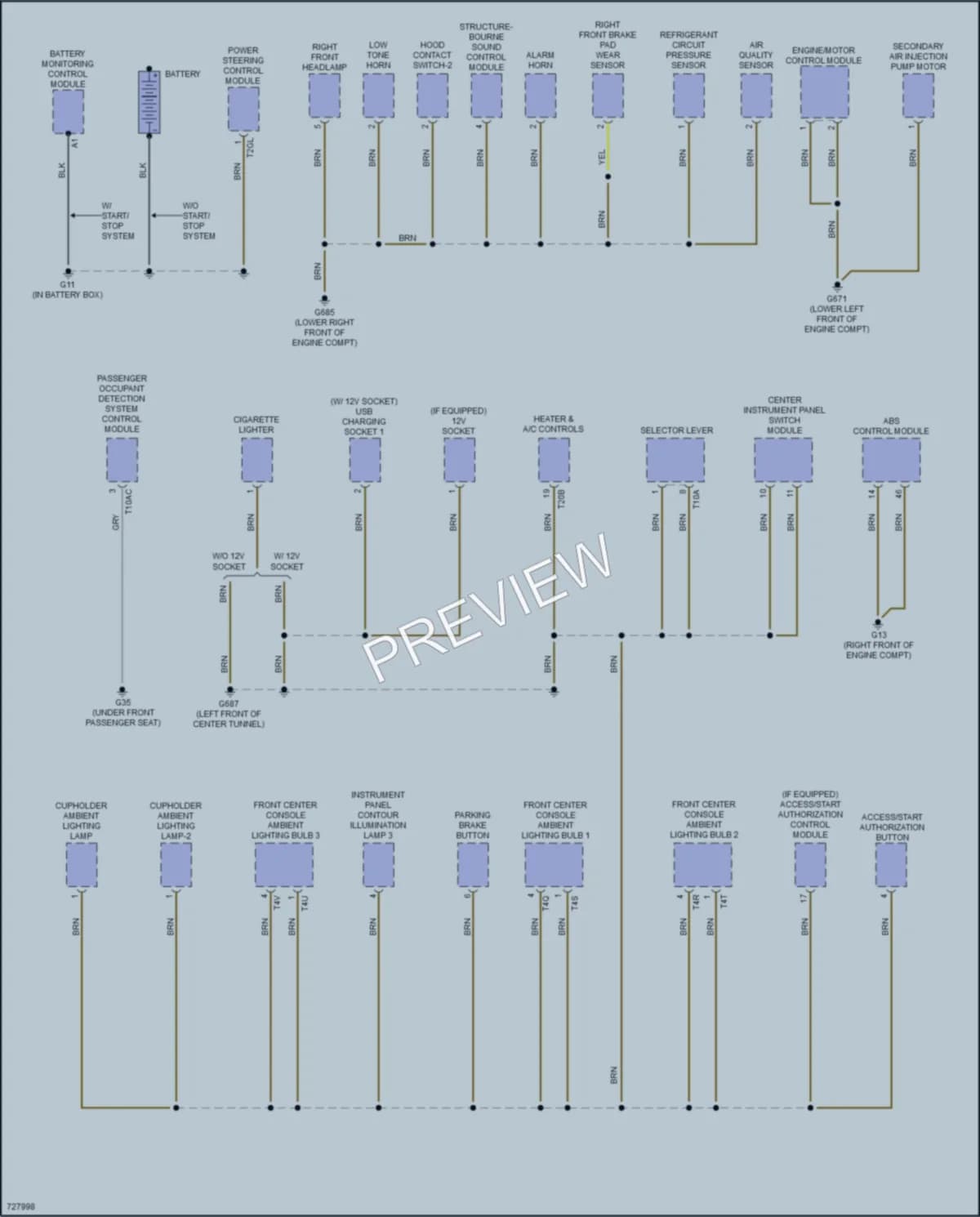 2020 Audi Q3 Ground Distribution wiring diagram preview