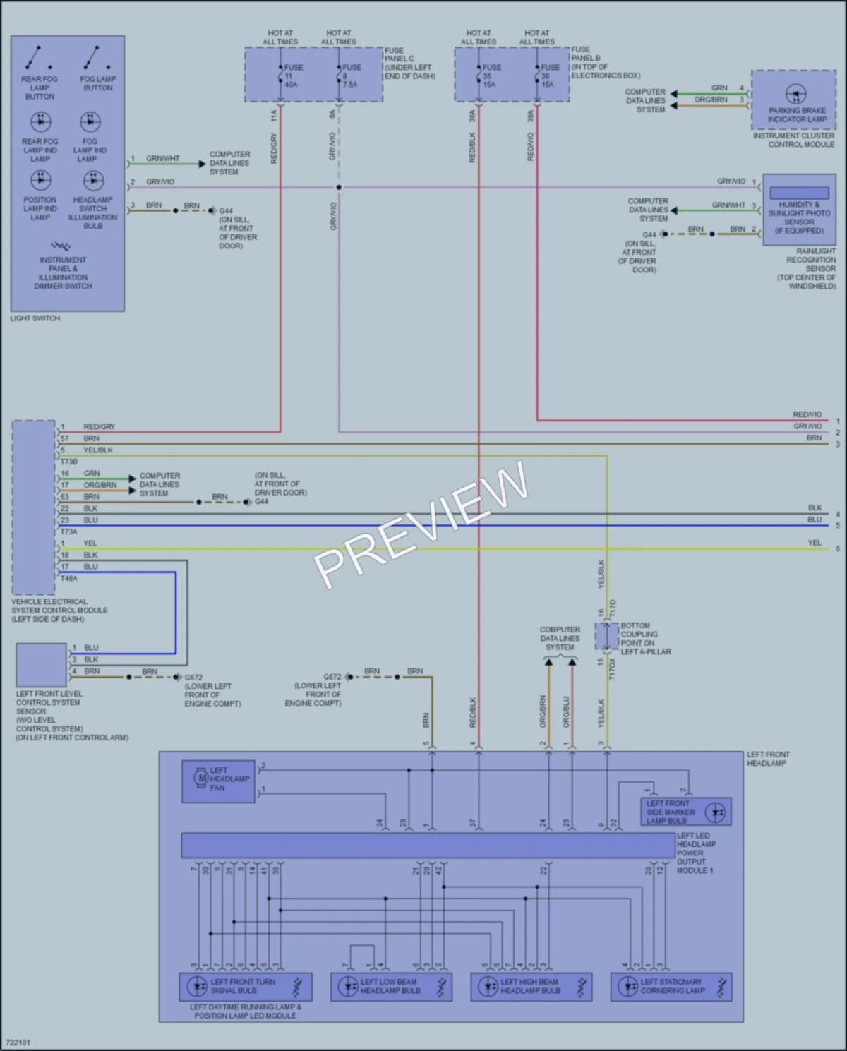 2020 Audi Q3 Headlights wiring diagram preview