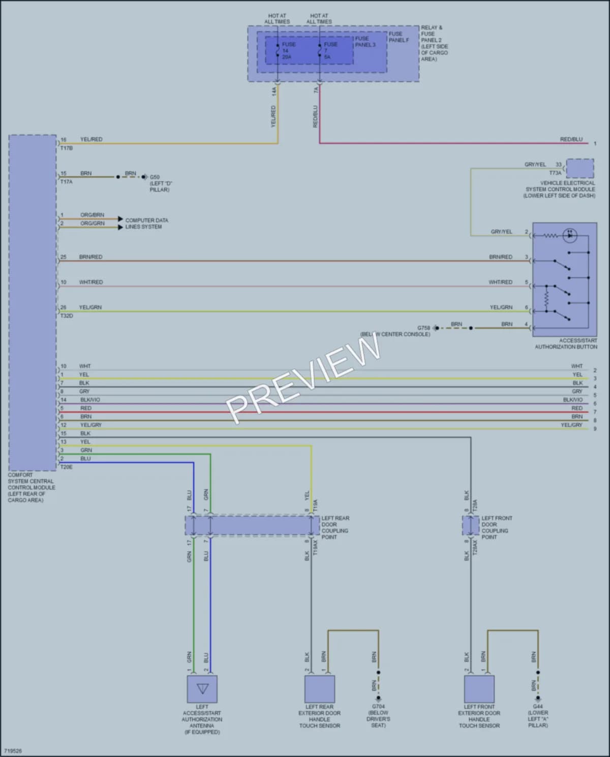 2020 Audi Q5 Anti Theft wiring diagram preview