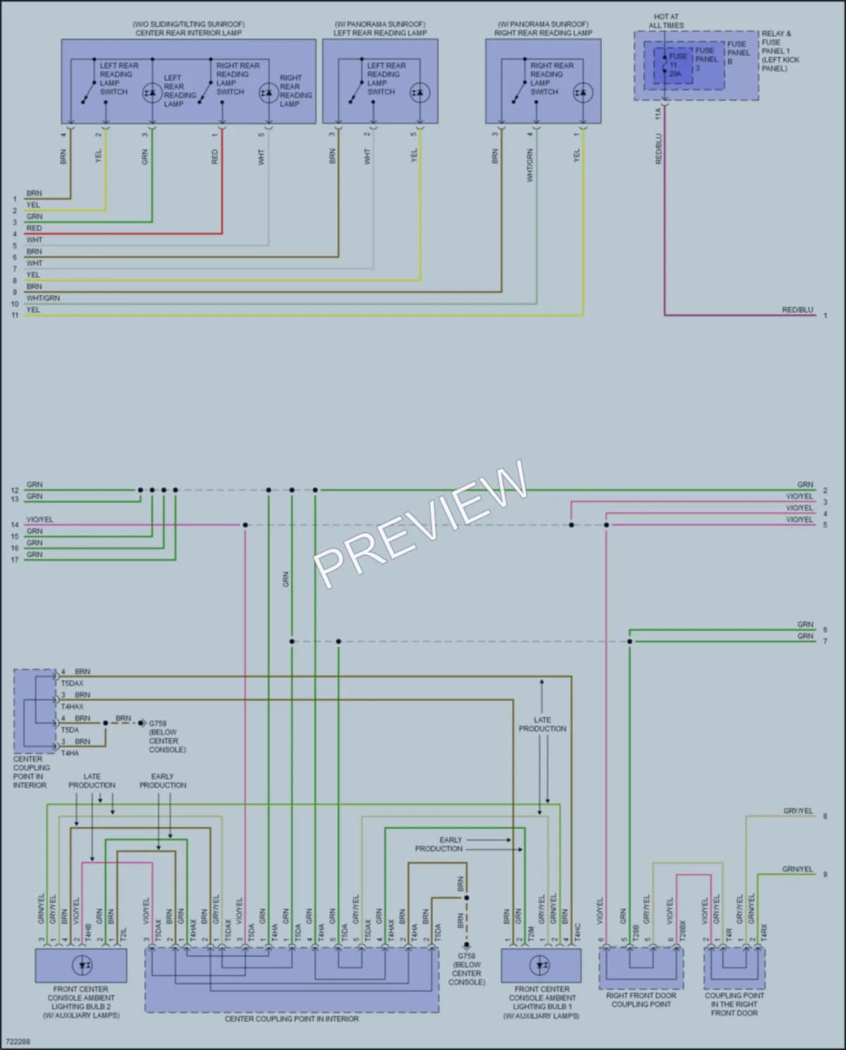 2020 Audi Q5 Interior Lights wiring diagram preview