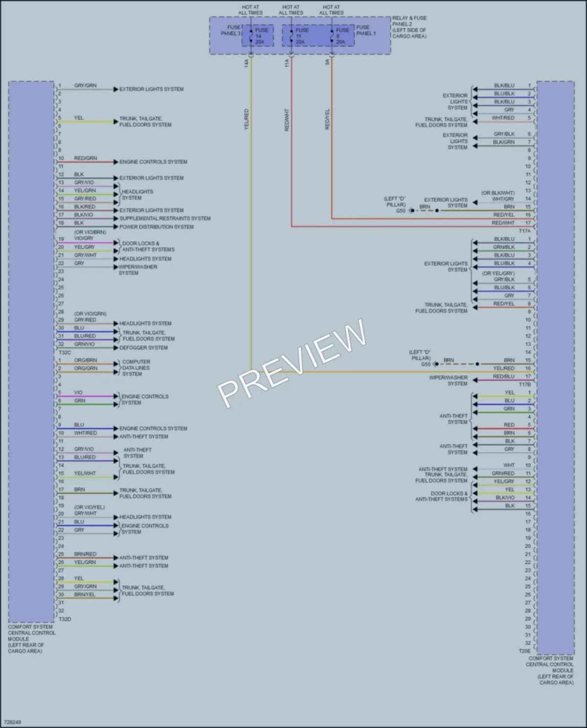 2020 Audi Q5e Body Control Modules wiring diagram preview