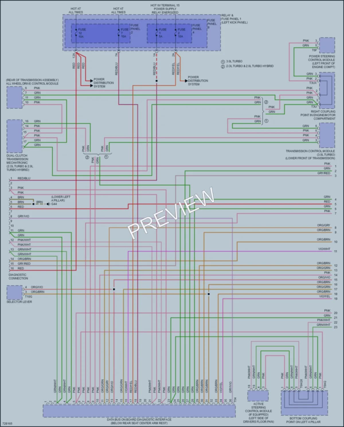 2020 Audi Q5e Computer Data Lines wiring diagram preview