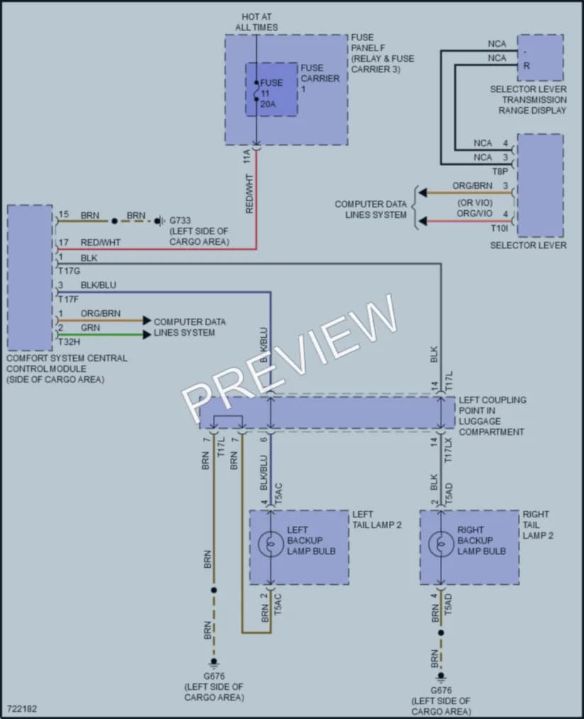 2020 Audi Q7 Exterior Lights wiring diagram preview