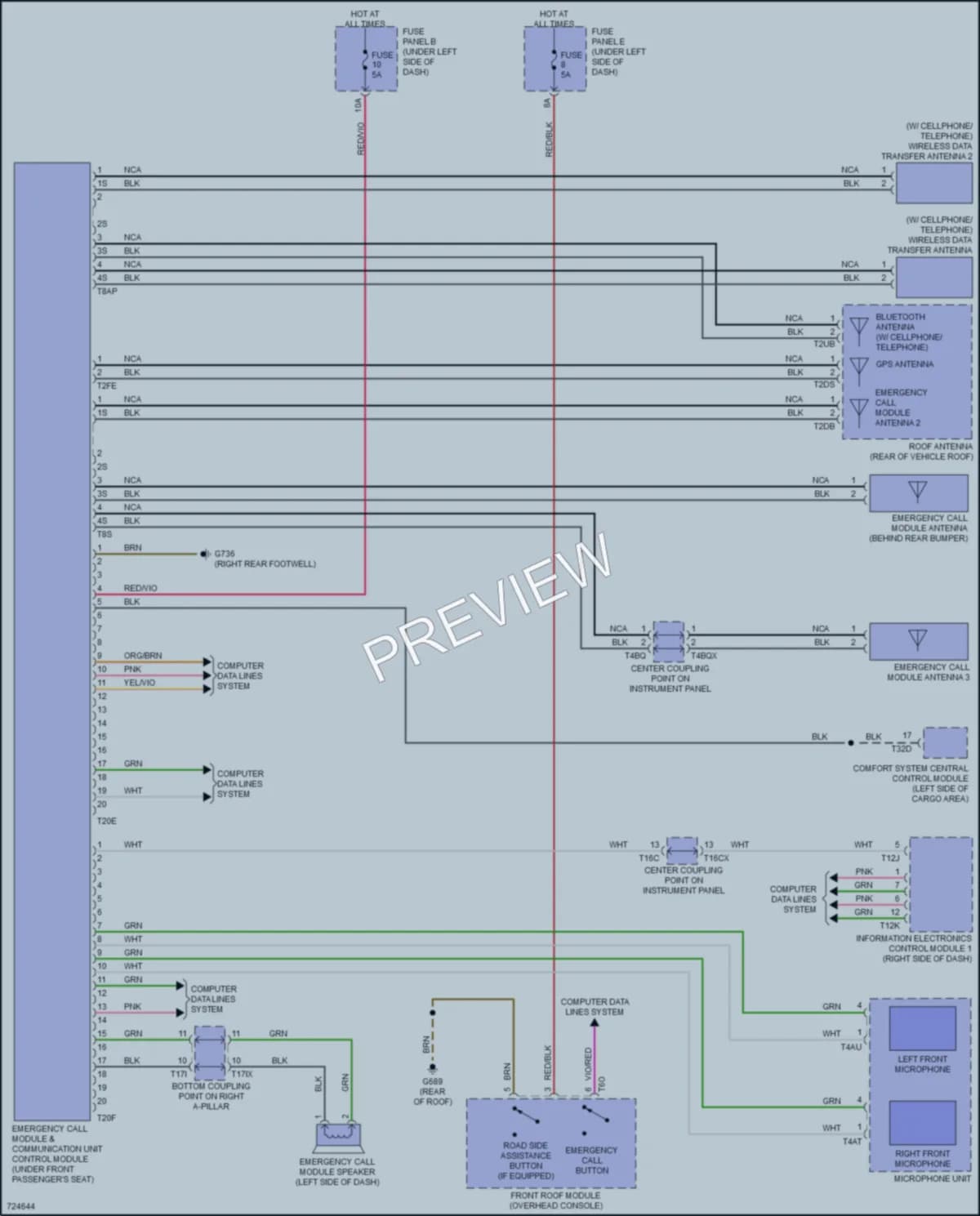 2020 Audi Q8 Navigation wiring diagram preview