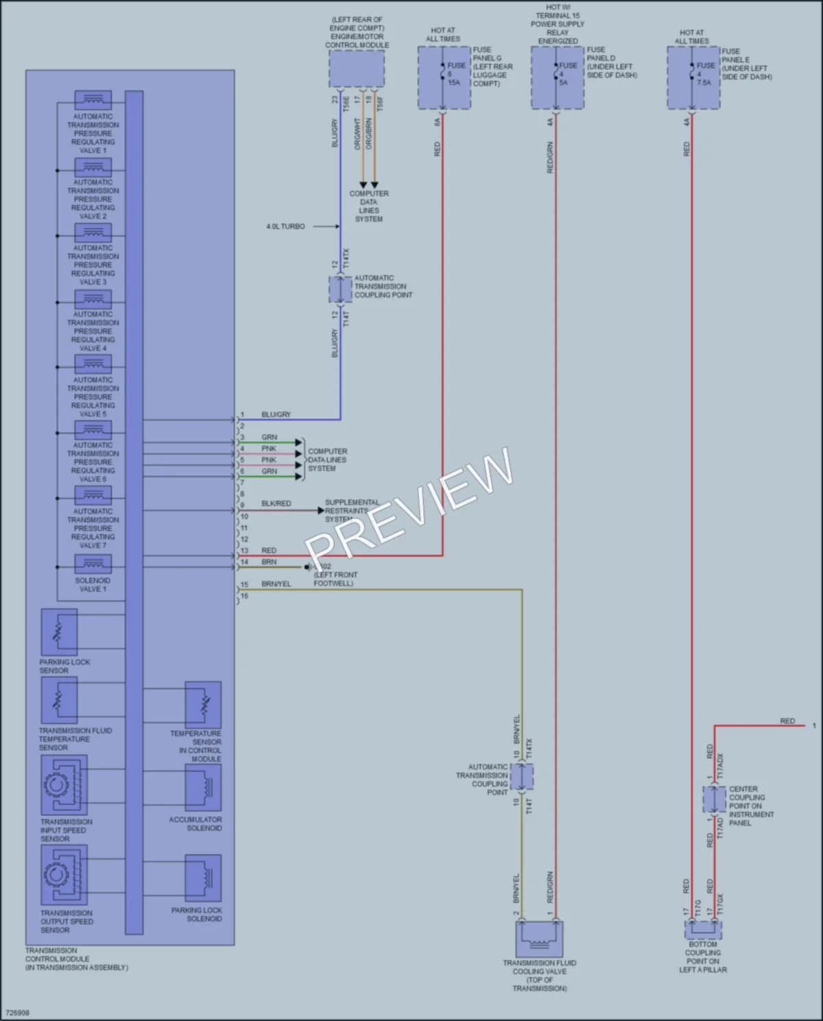 2020 Audi Q8 Transmission wiring diagram preview