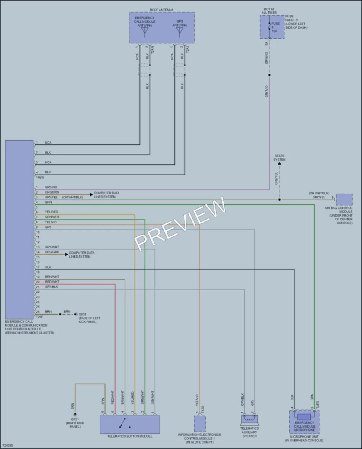 2020 Audi RS3 Navigation wiring diagram preview
