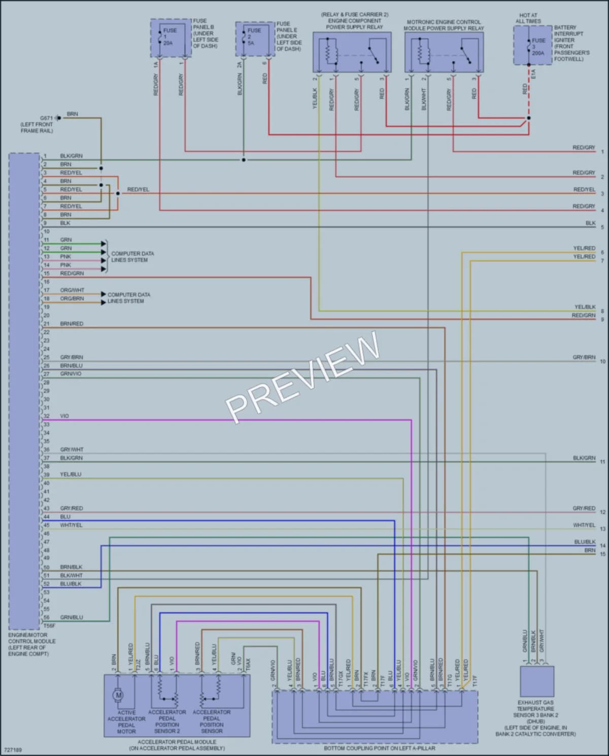 2020 Audi RSQ8 Engine Performance wiring diagram preview