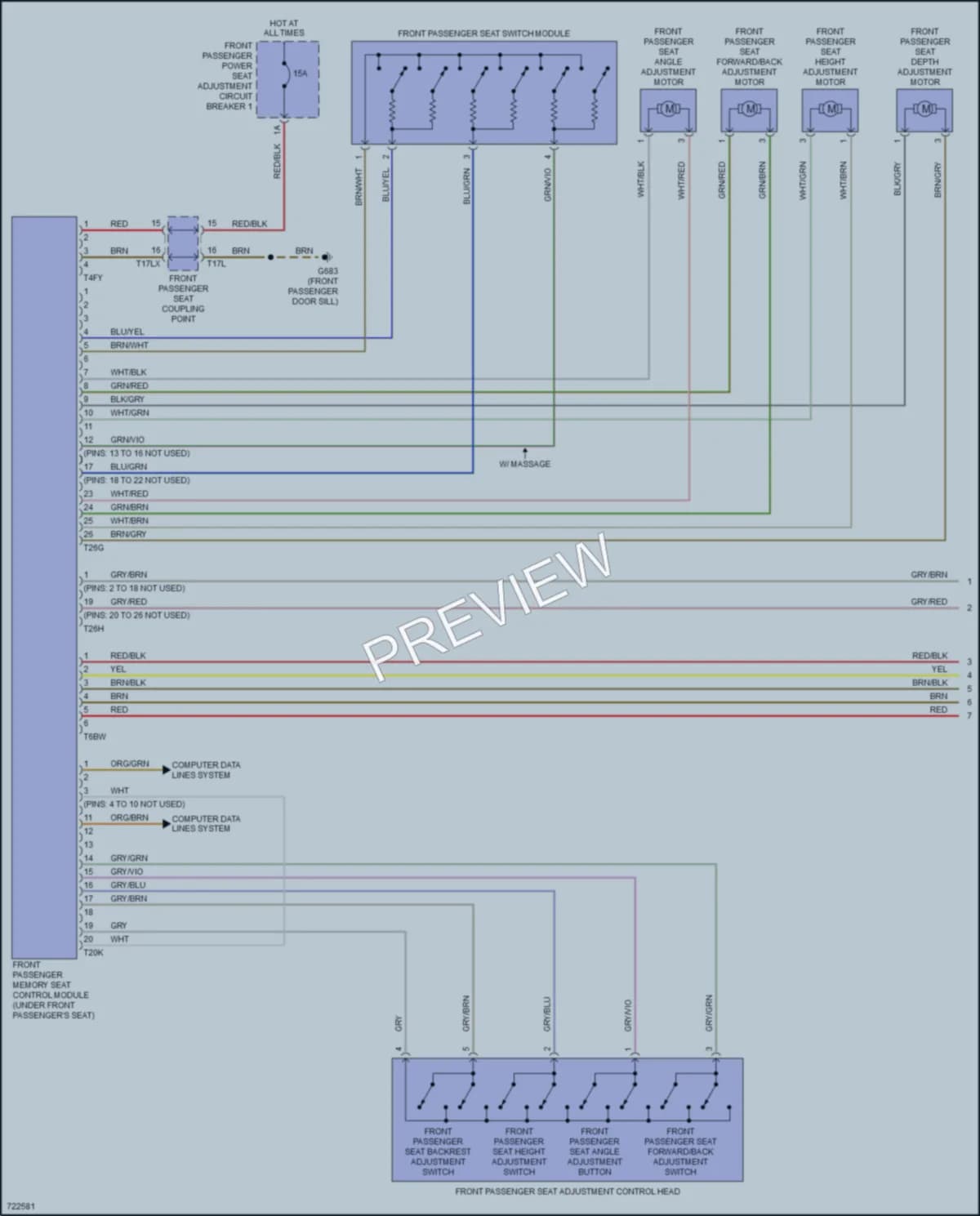 2020 Audi RSQ8 Memory Systems wiring diagram preview