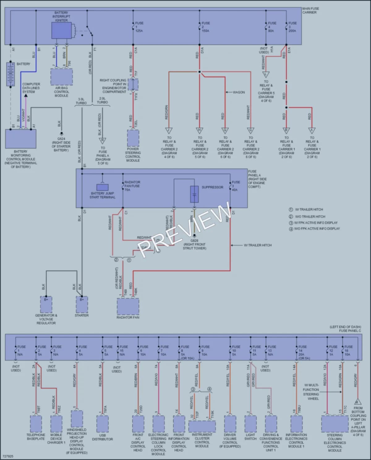 2020 Audi S4 Power Distribution wiring diagram preview