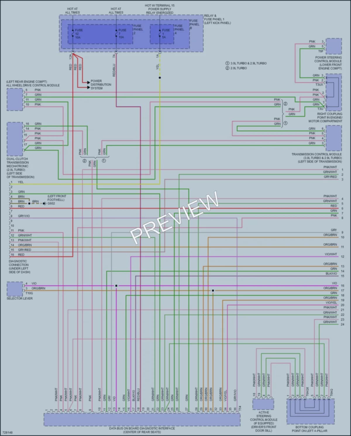 2020 Audi S5 Computer Data Lines wiring diagram preview