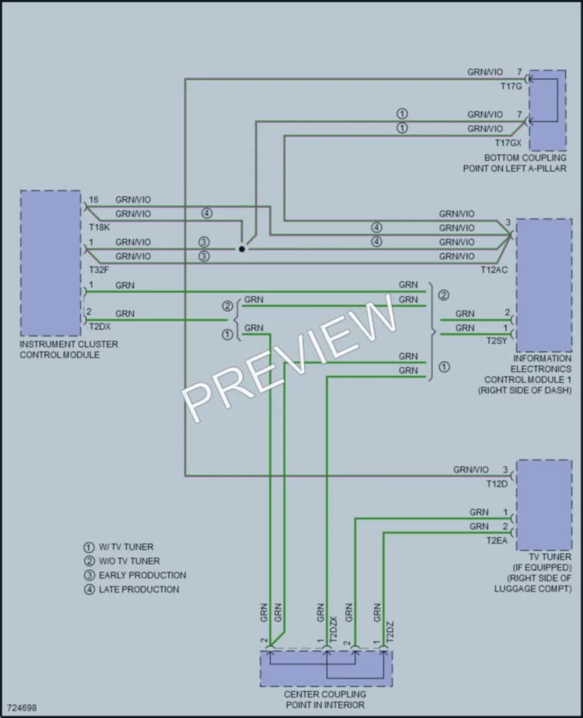 2020 Audi S5 Radio wiring diagram preview