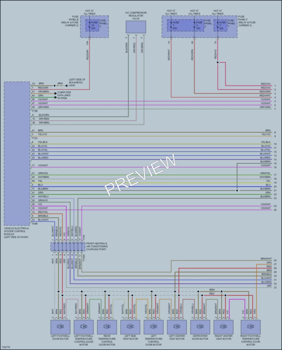 2020 Audi SQ7 Air Conditioning wiring diagram preview