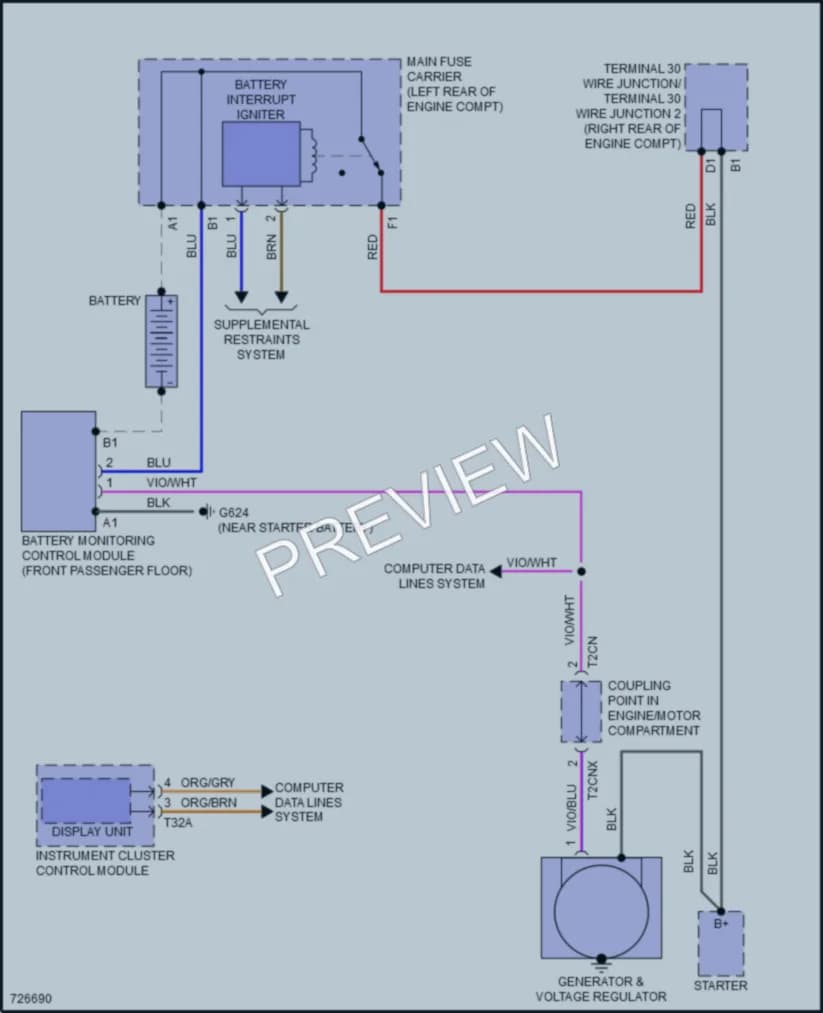 2020 Audi SQ7 Starting Charging wiring diagram preview