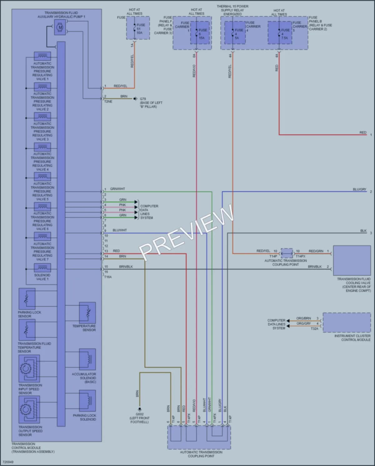 2020 Audi SQ7 Transmission wiring diagram preview