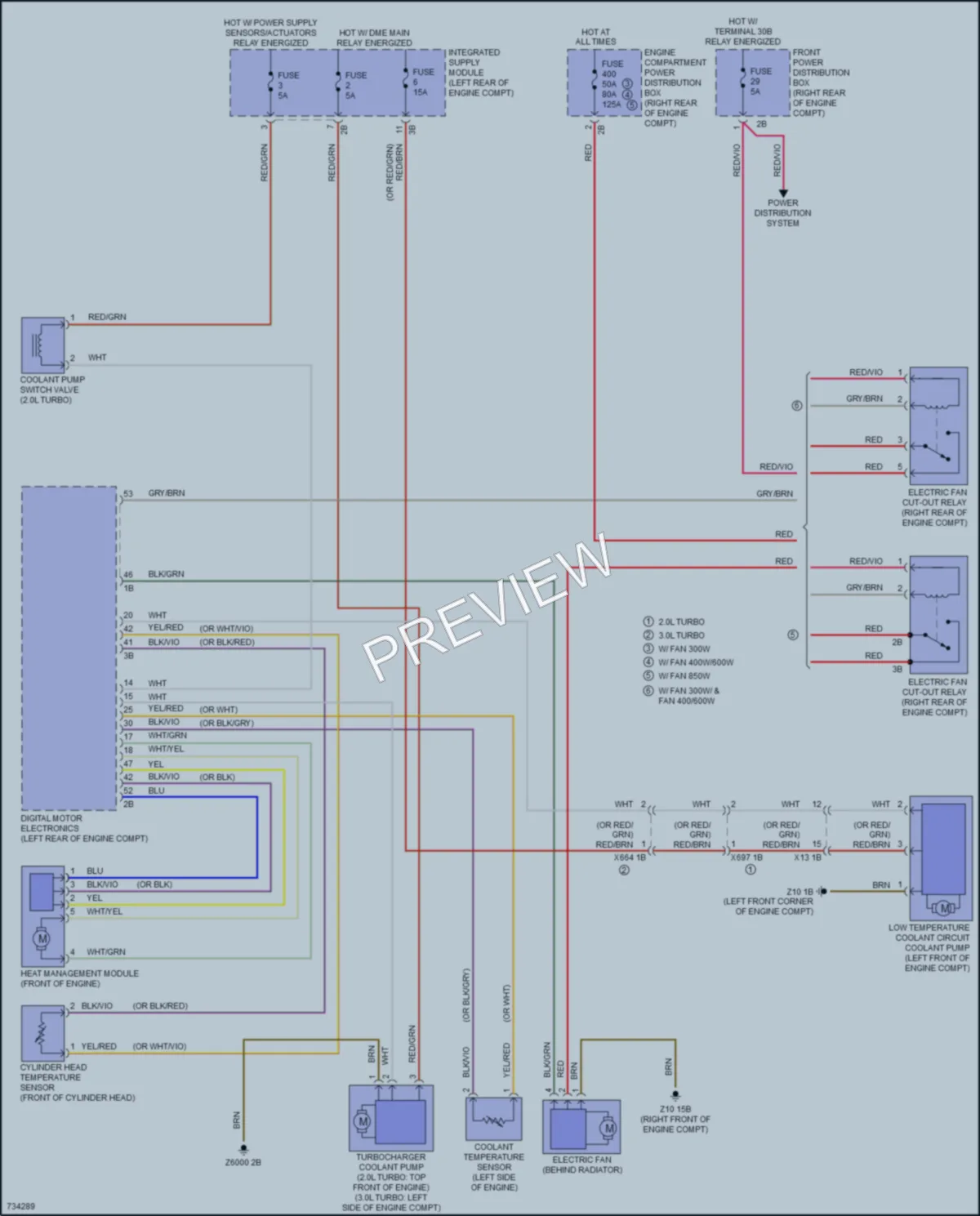 2020 BMW 430iGranCoupe Cooling Fan wiring diagram preview