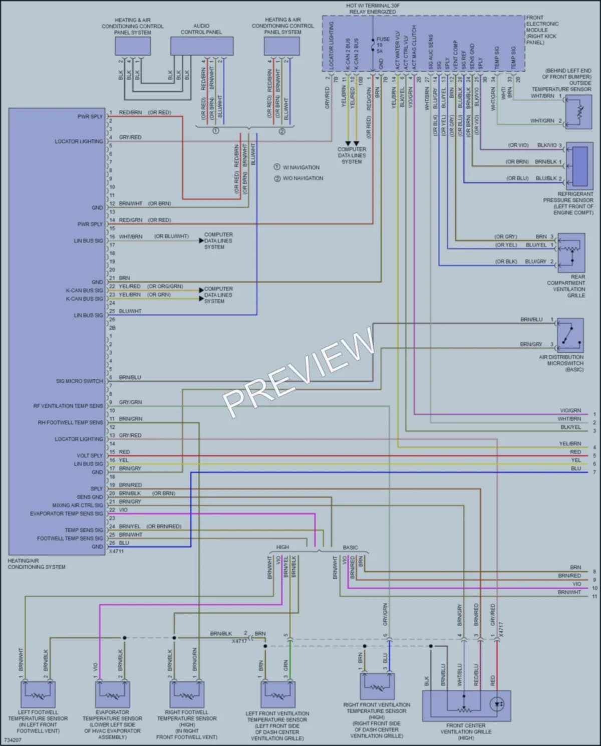 2020 BMW 440iGranCoupe Air Conditioning wiring diagram preview