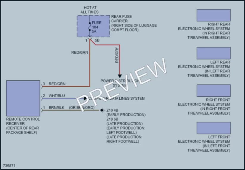 2020 BMW 440iGranCoupe Warning Systems wiring diagram preview