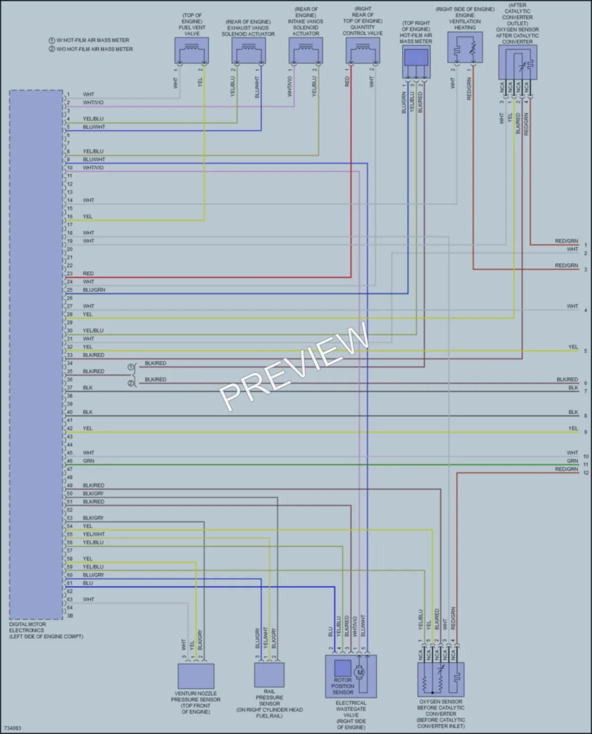 2020 BMW 540i Engine Performance wiring diagram preview