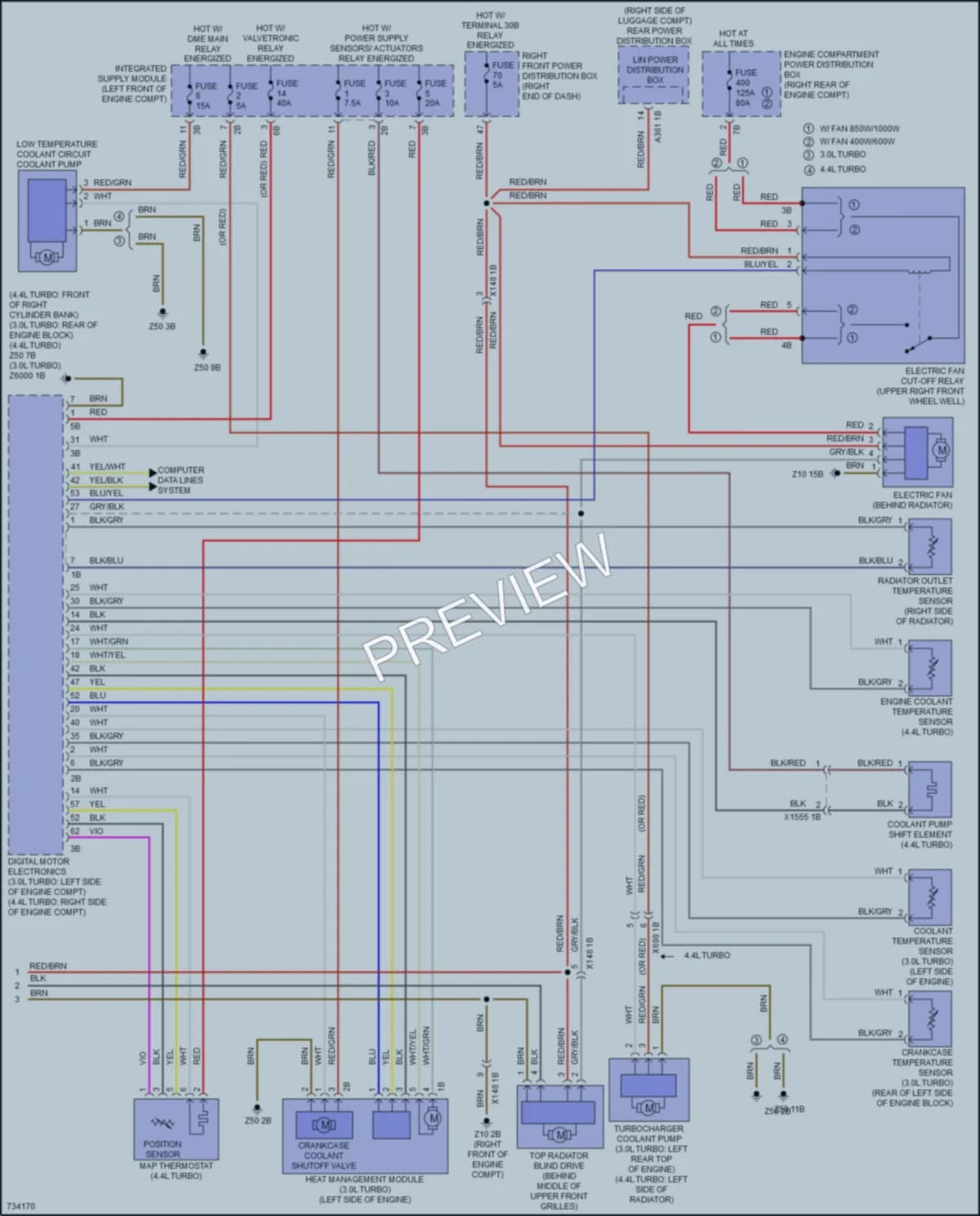 2020 BMW 740i Air Conditioning wiring diagram preview