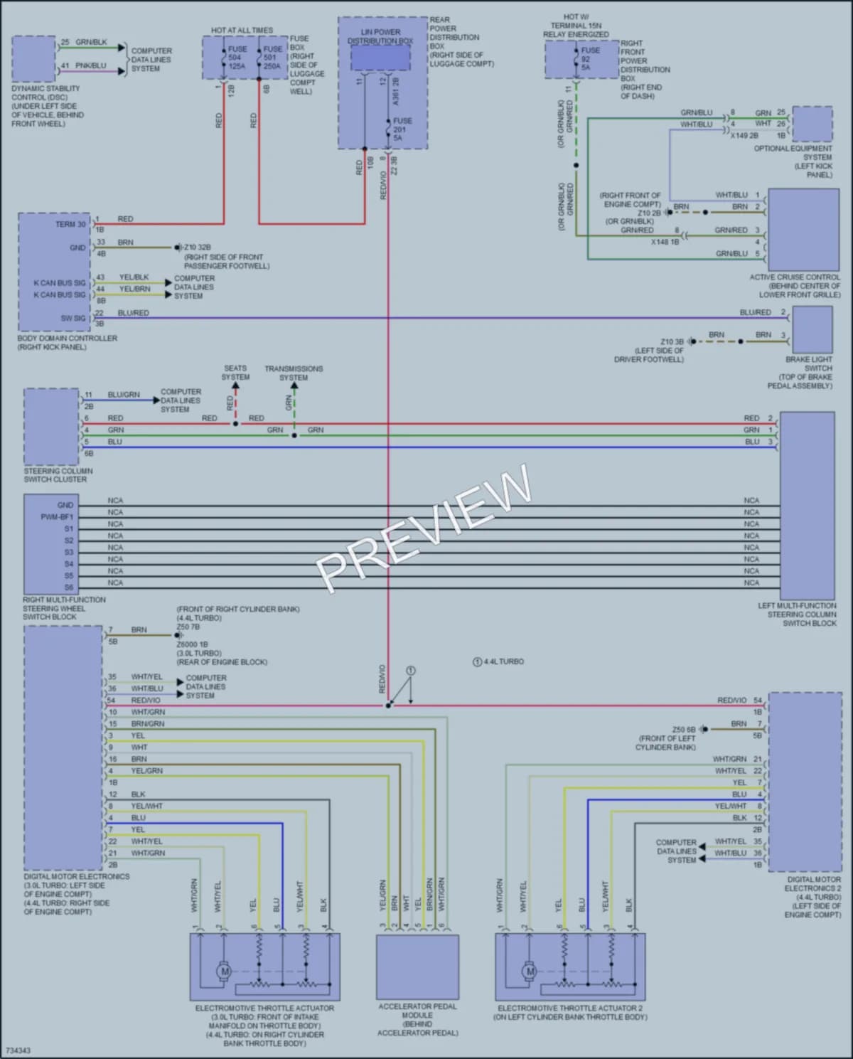 2020 BMW 750Li Cruise Control wiring diagram preview