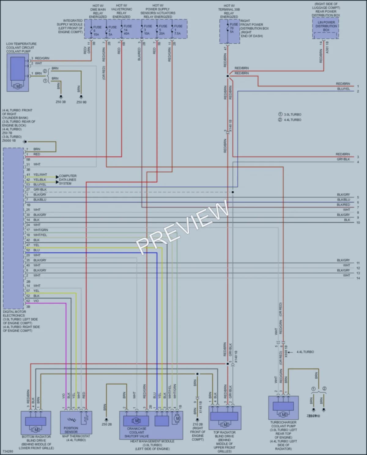 2020 BMW 750i Cooling Fan wiring diagram preview