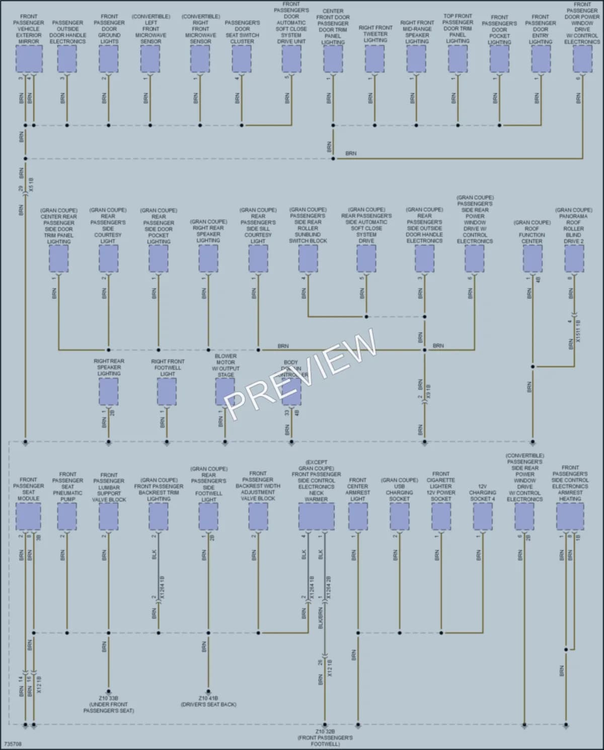 2020 BMW 840i Ground Distribution wiring diagram preview