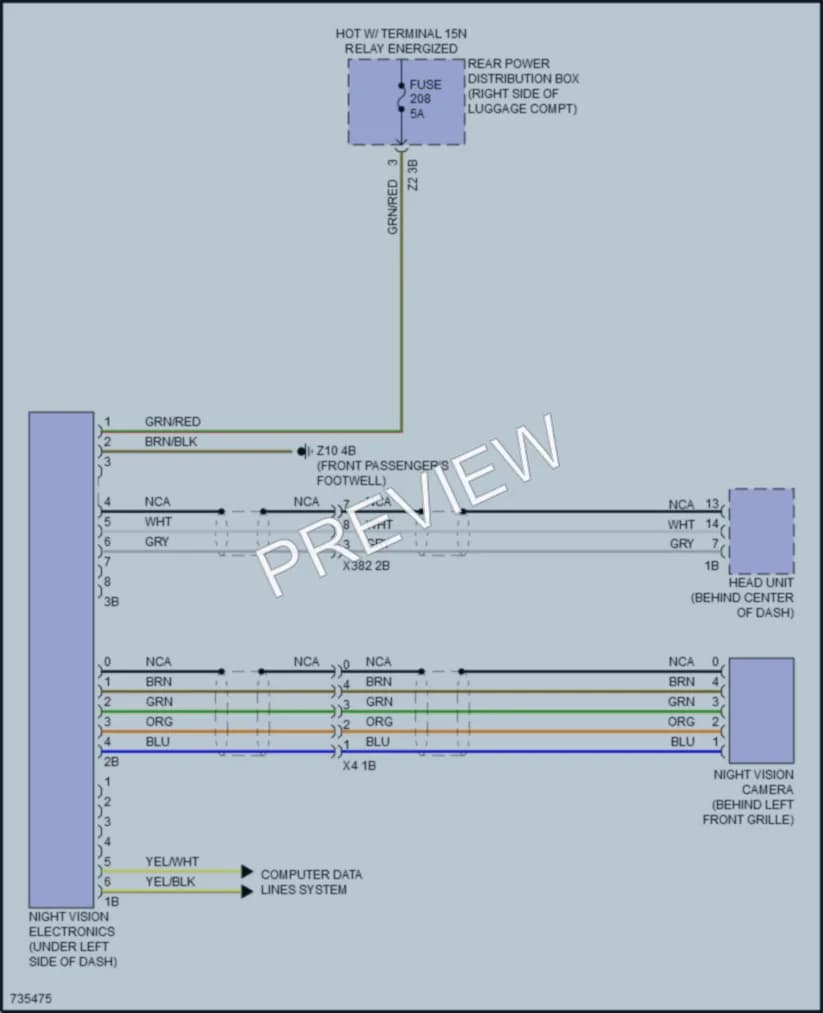 2020 BMW 840iGranCoupe Instrument Cluster wiring diagram preview
