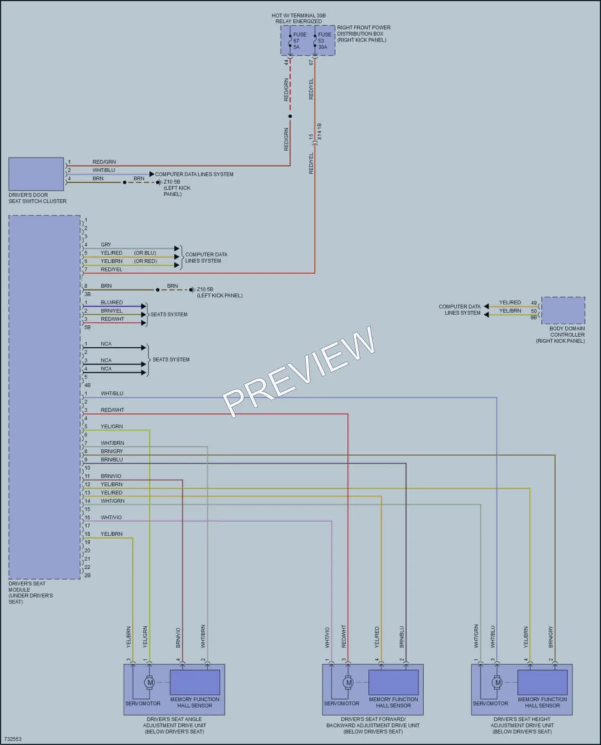 2020 BMW 840iGranCoupe Memory Systems wiring diagram preview
