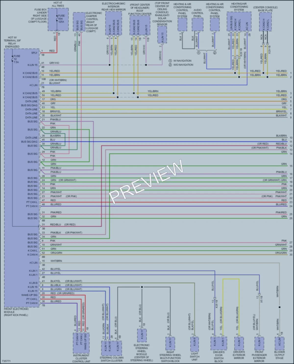 2020 BMW M240i Computer Data Lines wiring diagram preview