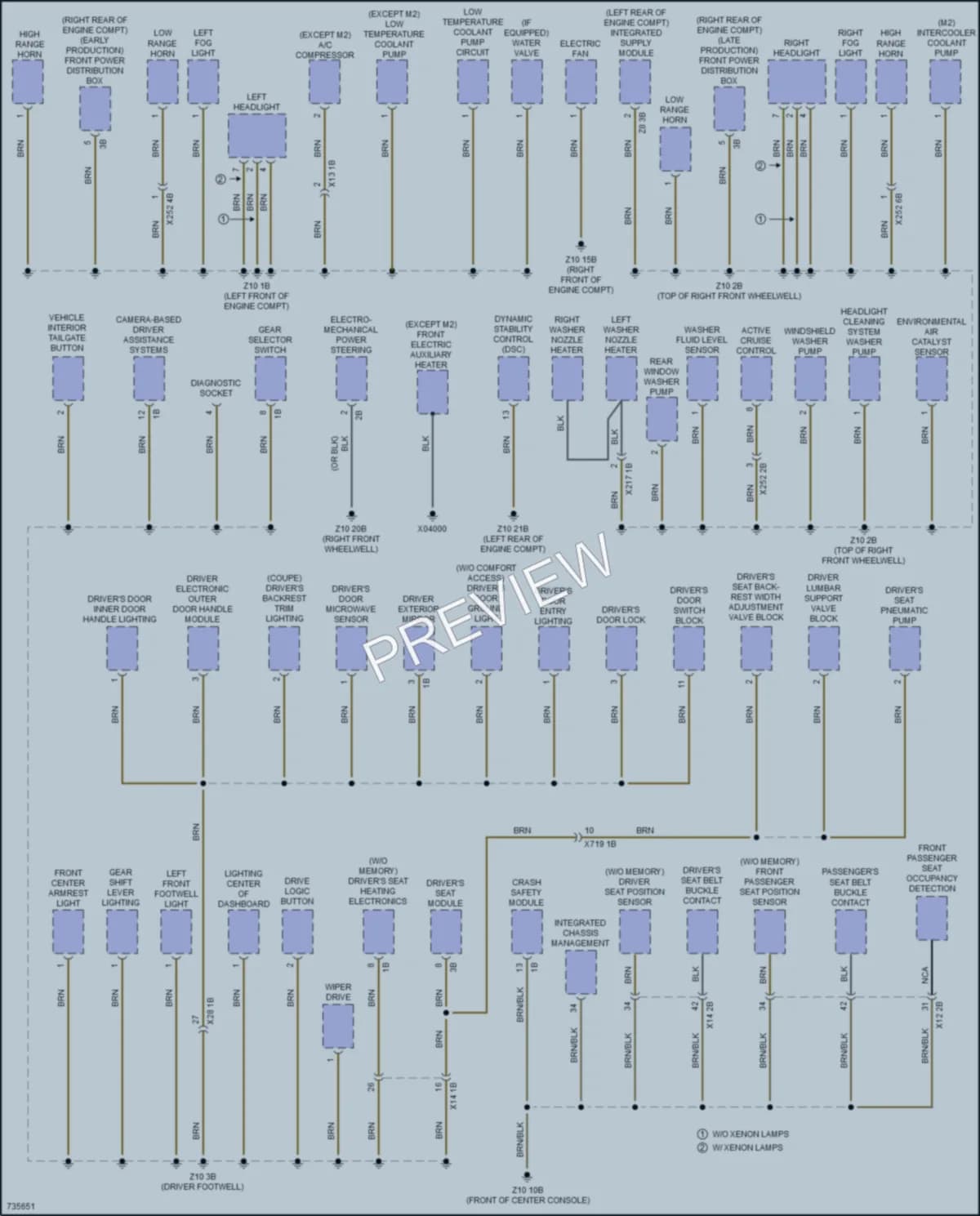 2020 BMW M240i Ground Distribution wiring diagram preview