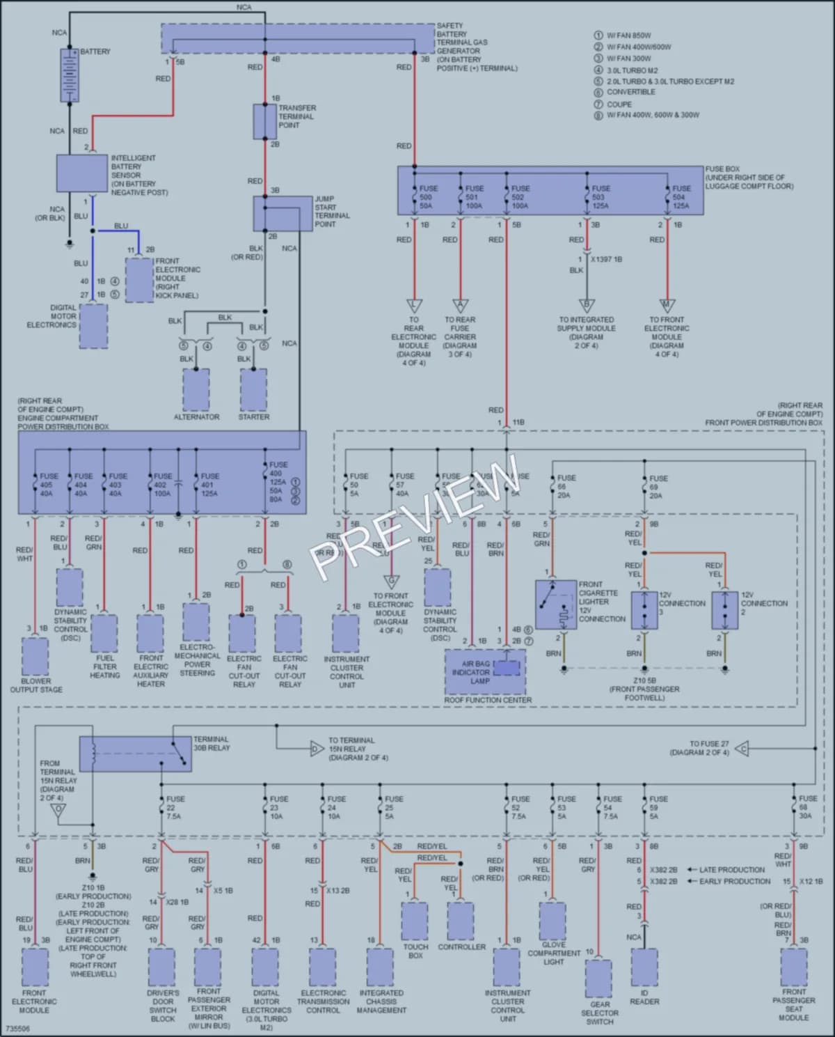 2020 BMW M240i Power Distribution wiring diagram preview
