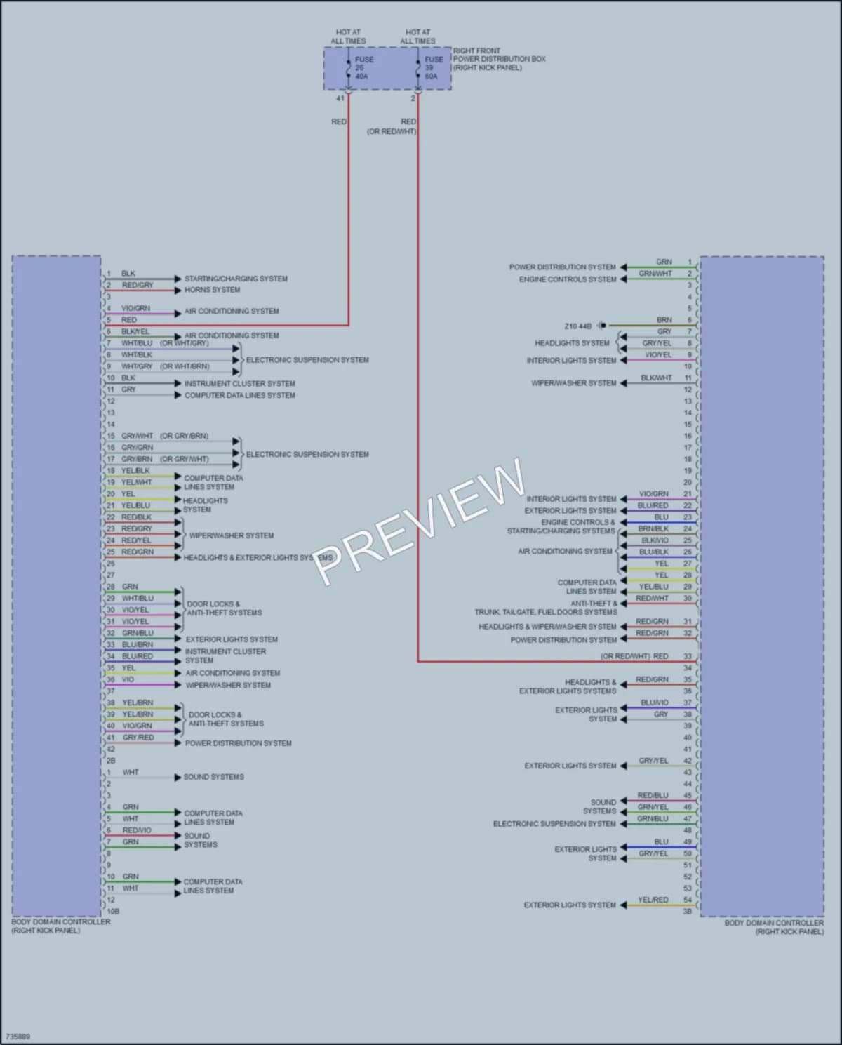 2020 BMW M340i Body Control Modules wiring diagram preview