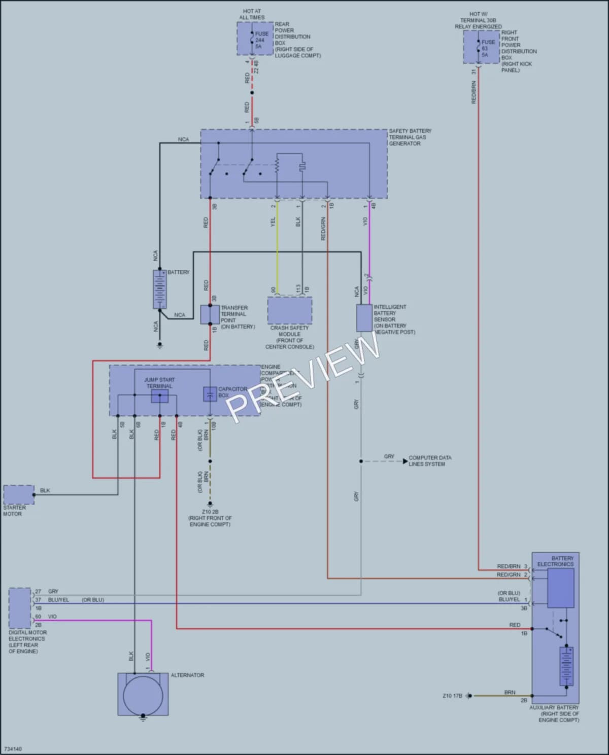 2020 BMW M340i Starting Charging wiring diagram preview
