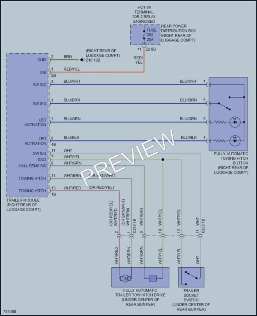 2020 BMW M550i Active Bodyworks wiring diagram preview