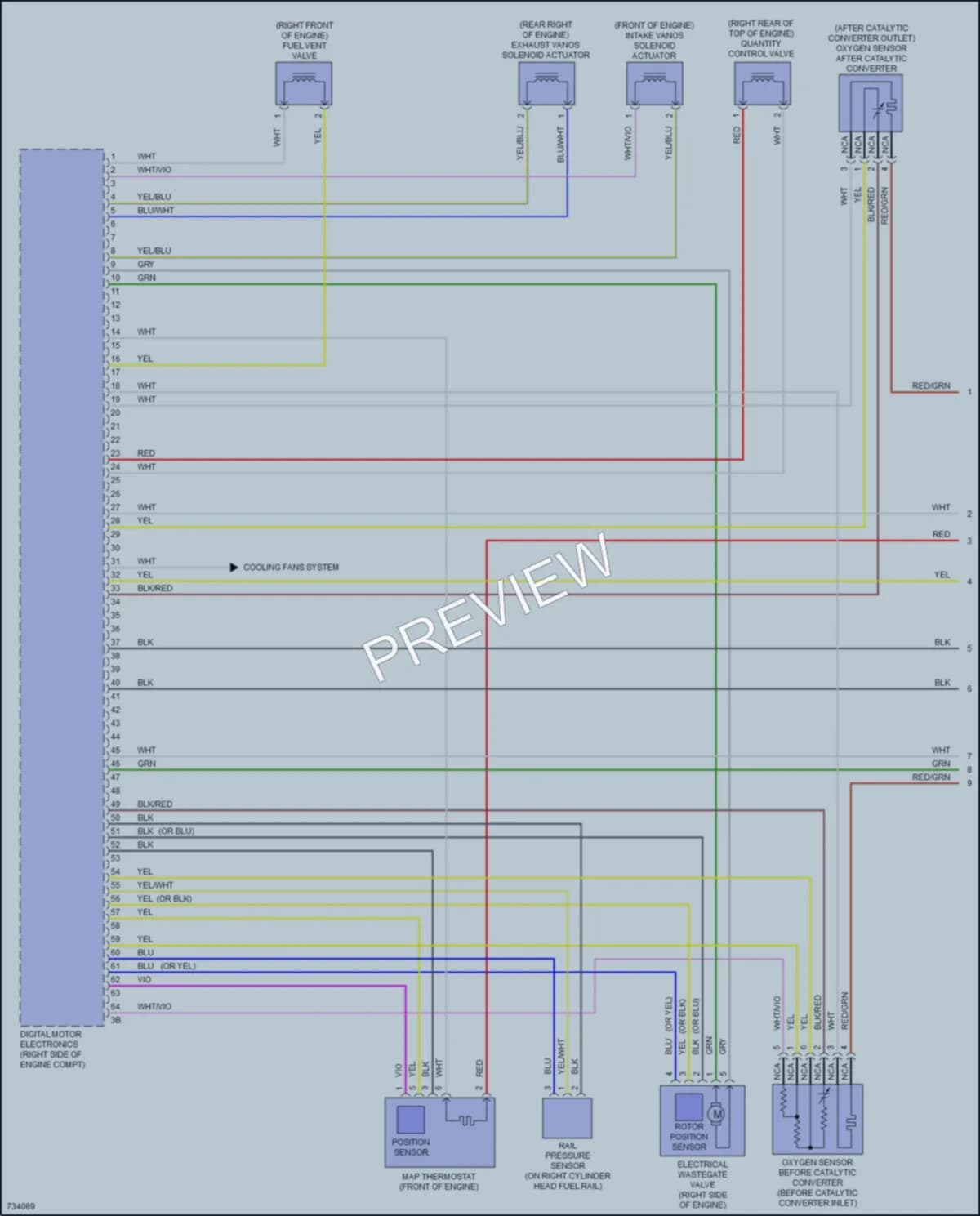 2020 BMW M550i Engine Performance wiring diagram preview