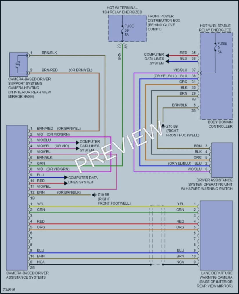 2020 BMW X1 Navigation wiring diagram preview