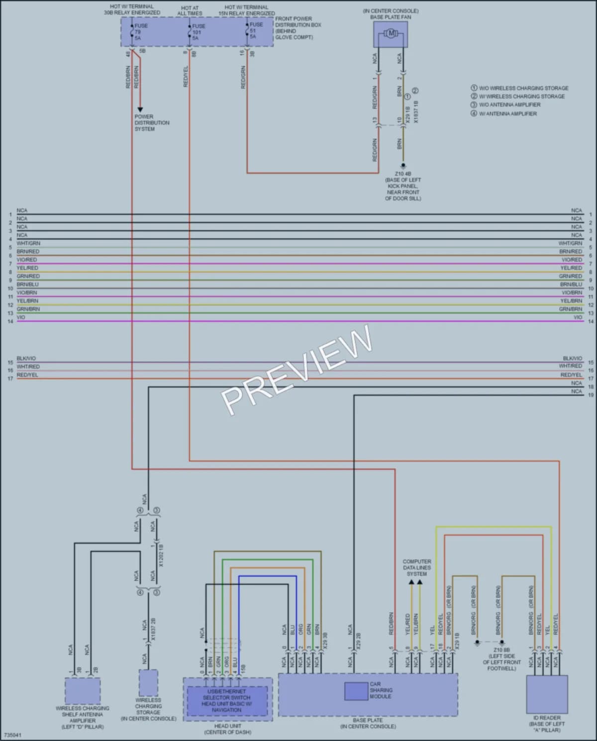 2020 BMW X2 Radio wiring diagram preview