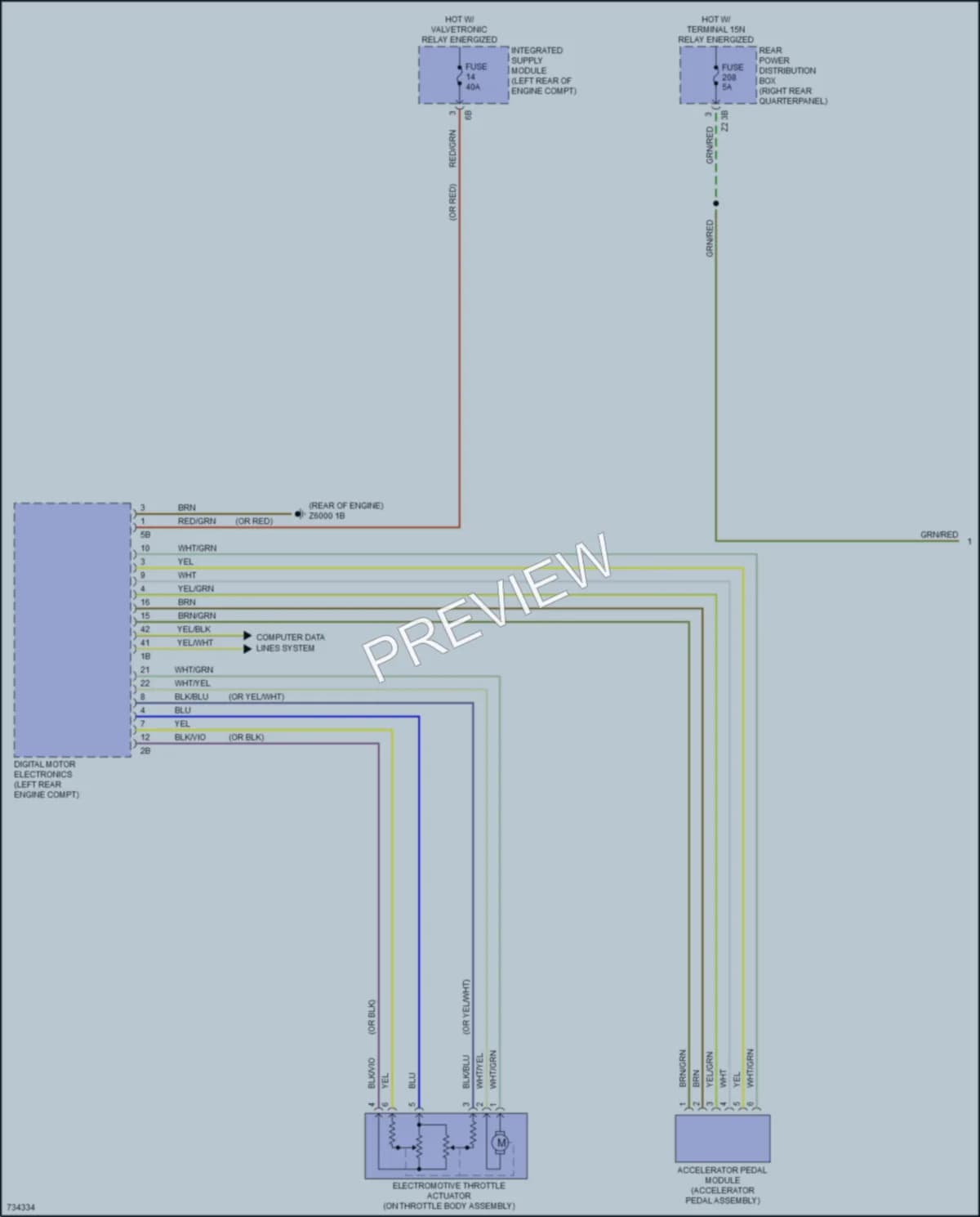 2020 BMW X3 Cruise Control wiring diagram preview