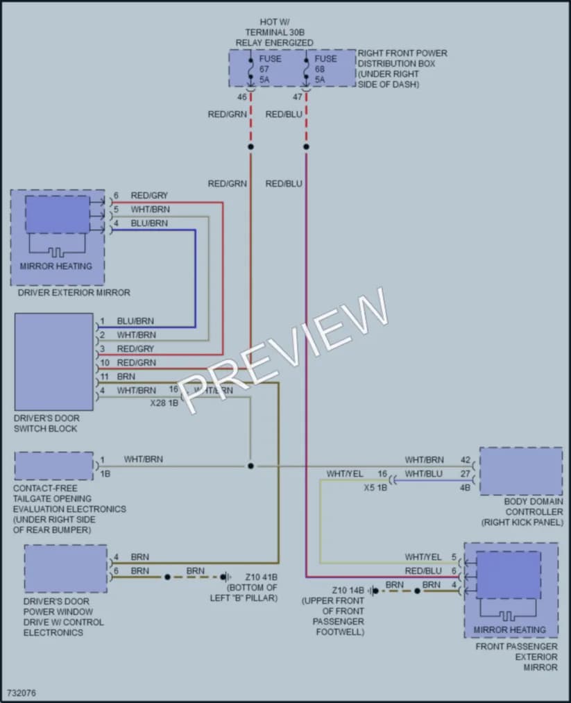 2020 BMW X3 Defoggers wiring diagram preview