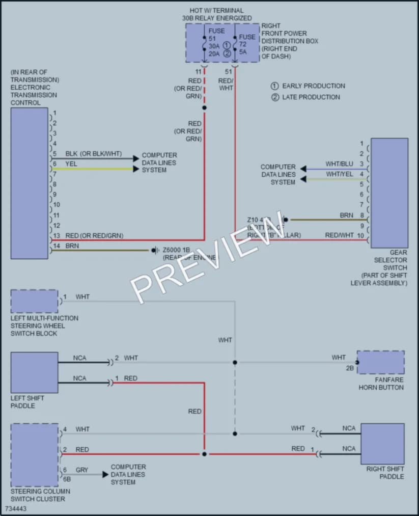 2020 BMW X4 Transmission wiring diagram preview