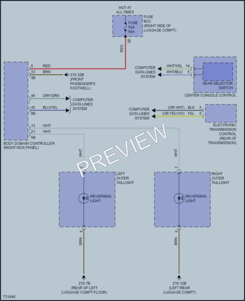 2020 BMW X5 Exterior Lights wiring diagram preview