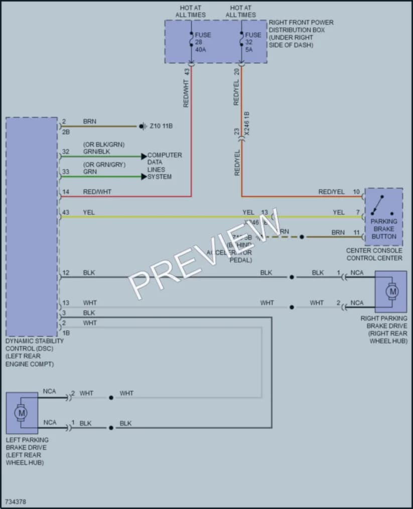 2020 BMW X5 Shift Interlock wiring diagram preview