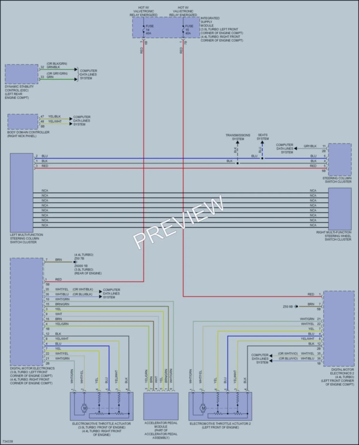 2020 BMW X5M Cruise Control wiring diagram preview