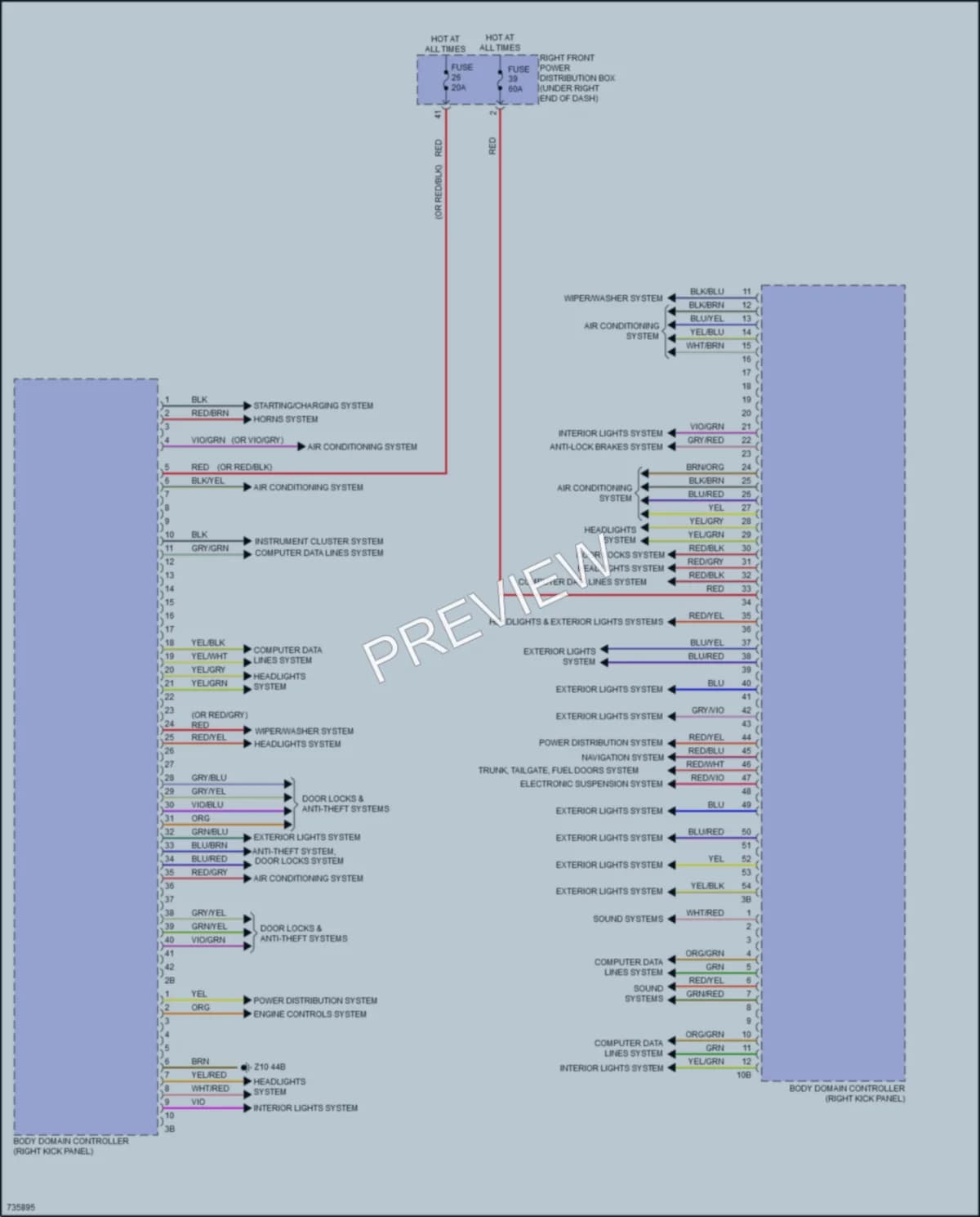 2020 BMW X6M Body Control Modules wiring diagram preview