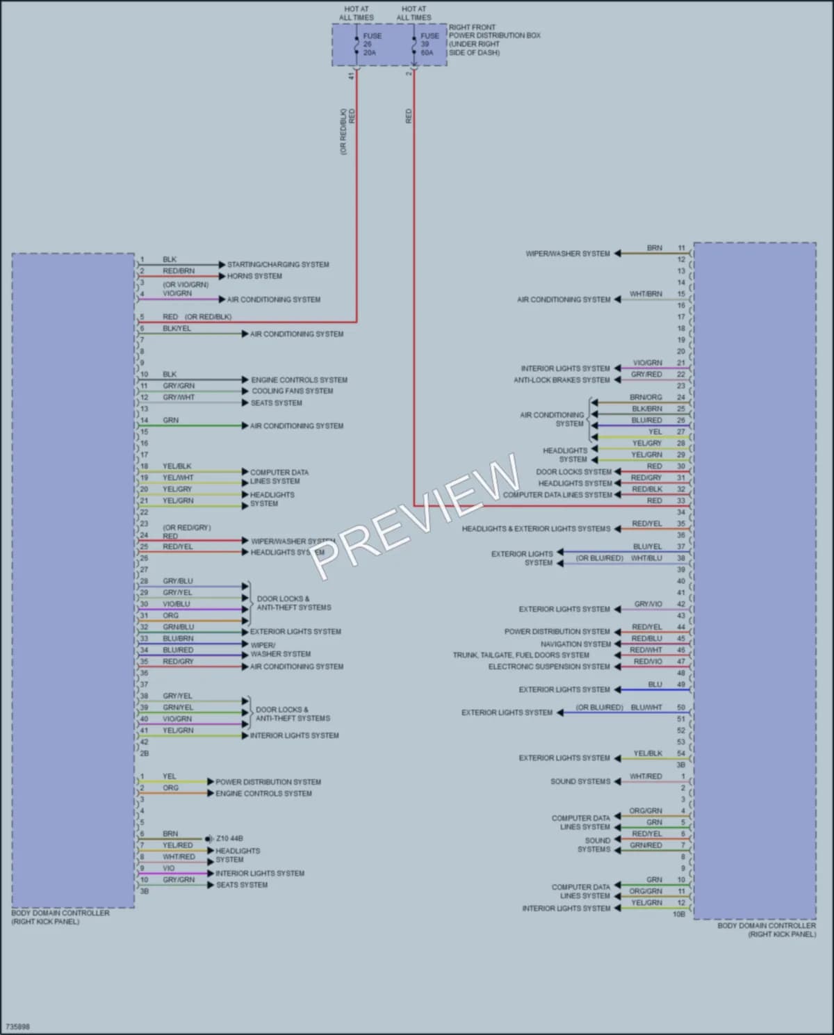 2020 BMW X7 Body Control Modules wiring diagram preview