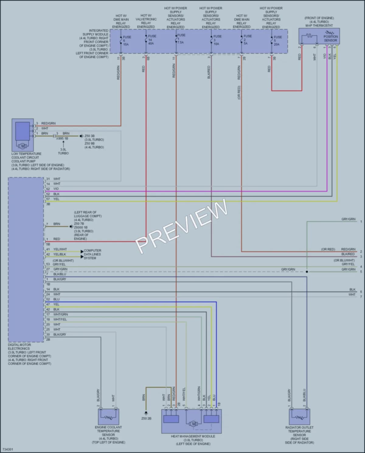 2020 BMW X7 Cooling Fan wiring diagram preview