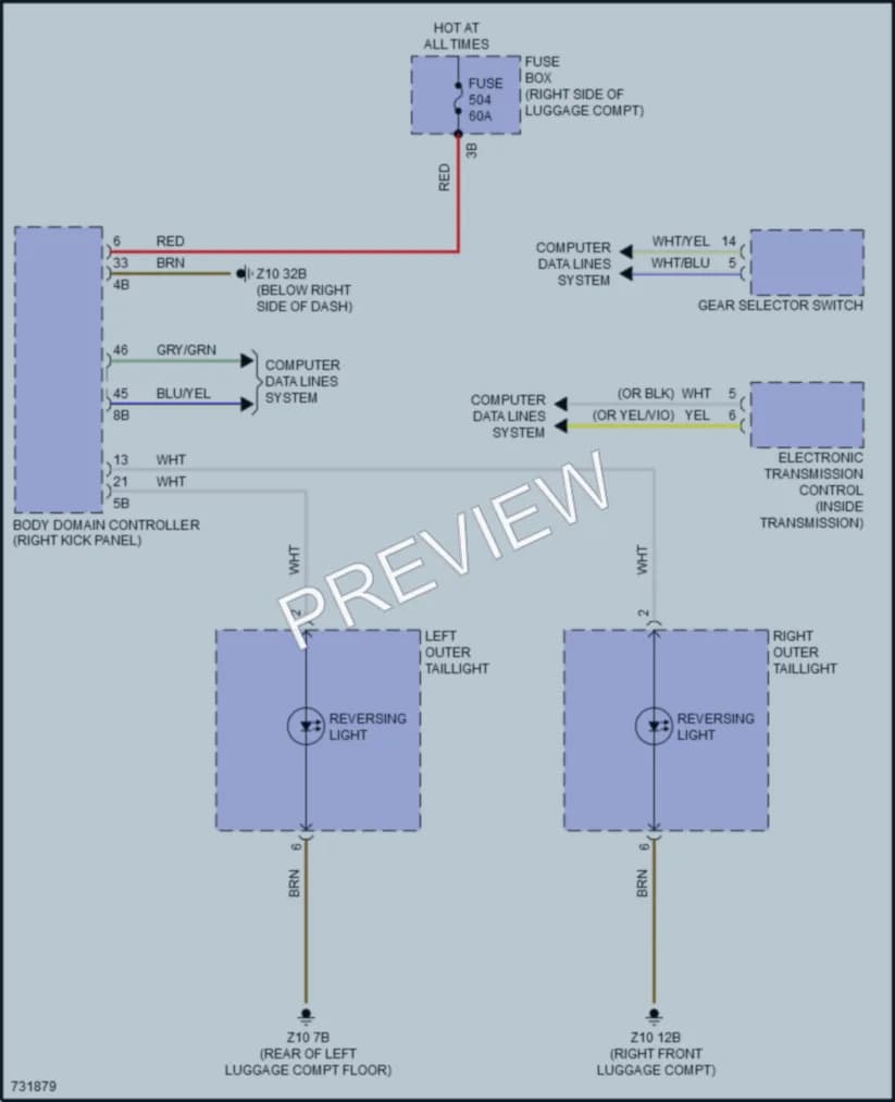2020 BMW X7 Exterior Lights wiring diagram preview
